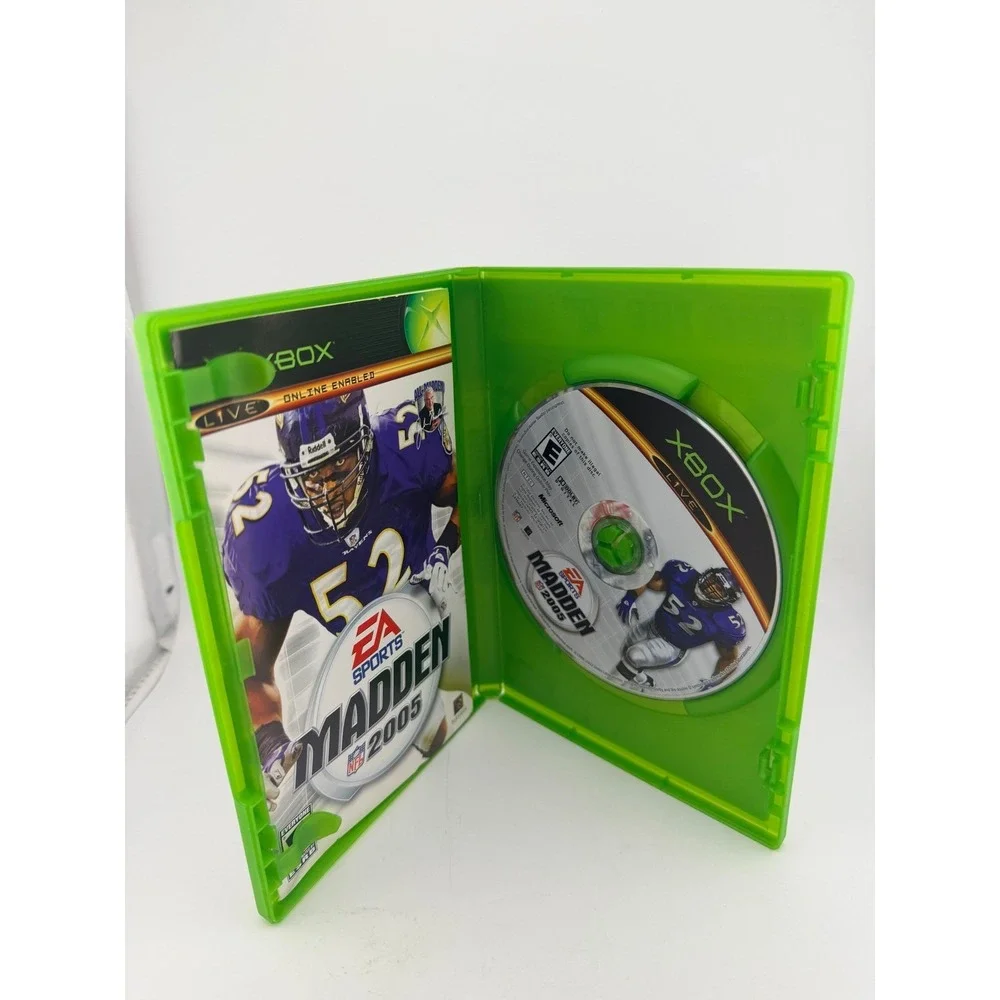 Madden NFL 2005 Microsoft Xbox Original CIB Ray Lewis Football Game NTSC